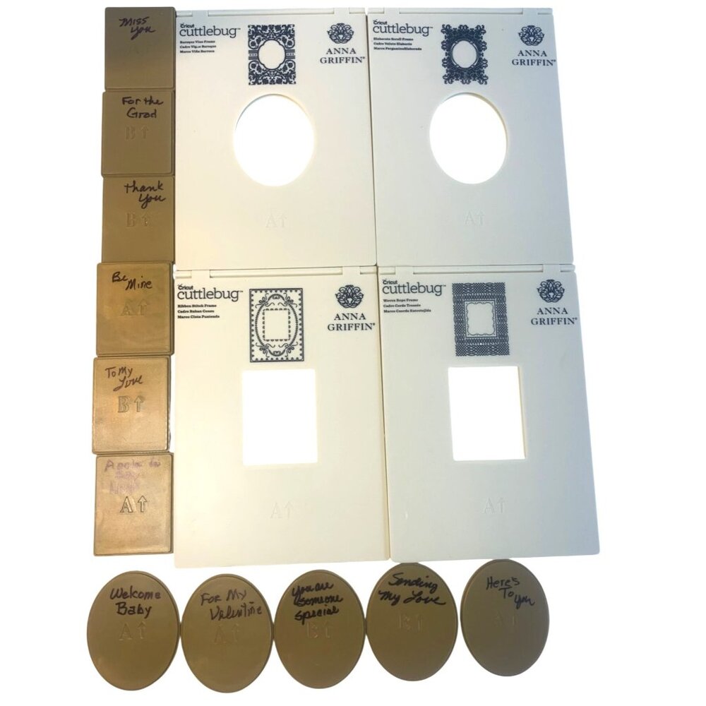 Anna Griffin Cricut Cuttlebug Mix & Match Embossing Folders Set #3